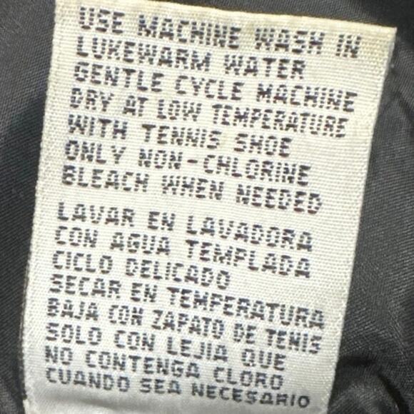 First Down Puffer heavy duty coat Vintage Black&Blue Mens LG Duck Down  3.5lb - Picture 10 of 12